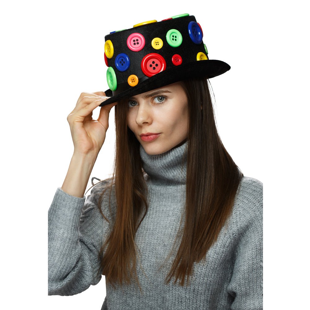 Clown Button Top Hat