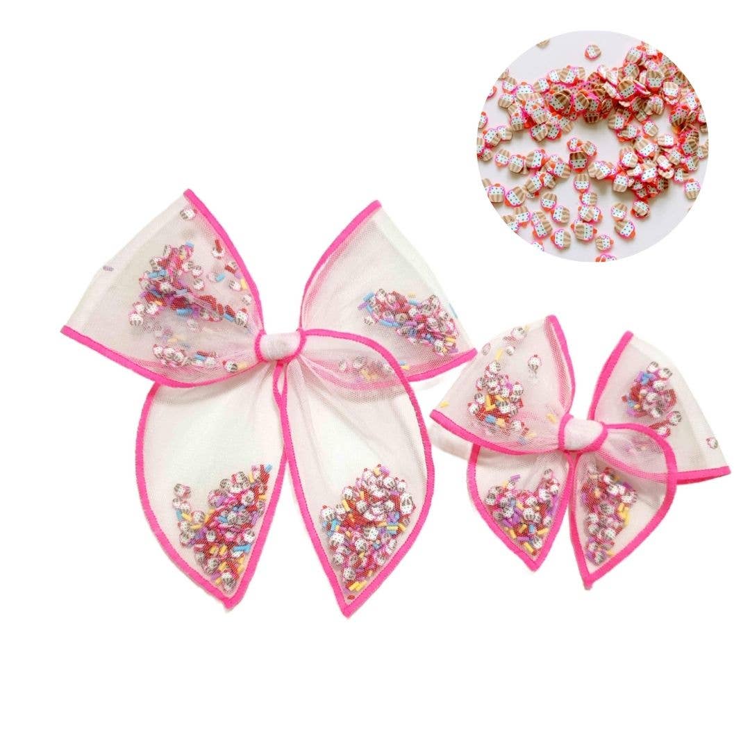 Cupcakes & Confetti Shaker Bow