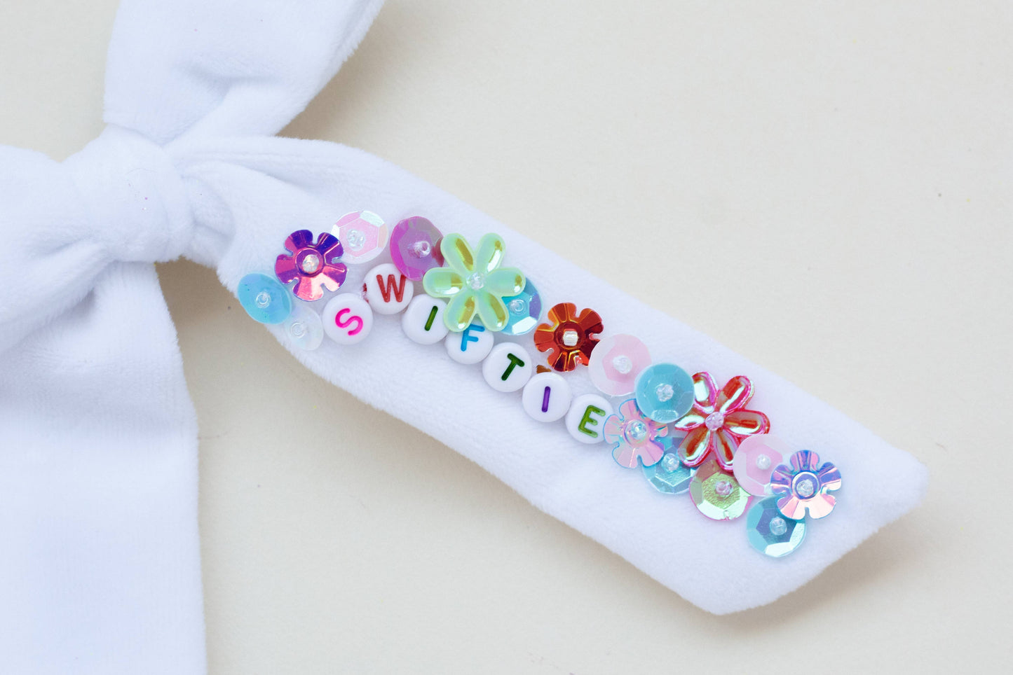 Swiftie Velvet Sequin Bow