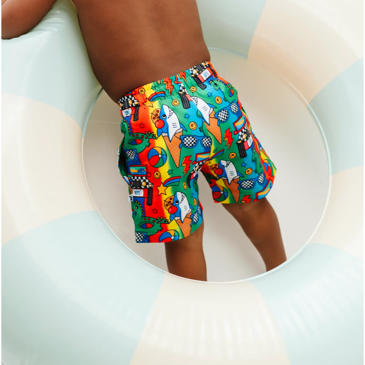 Riptide Riders Boys Swim Trunks
