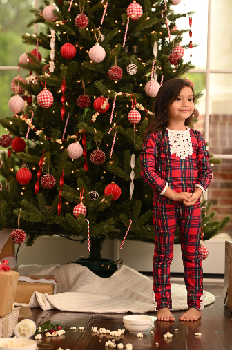 Tartan Pajamas - Ruffle Buttflap