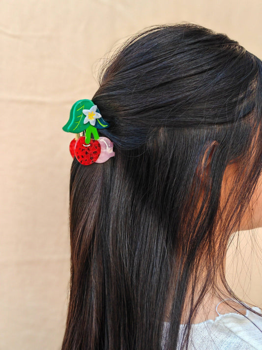 Cherry Hair Claw Clip