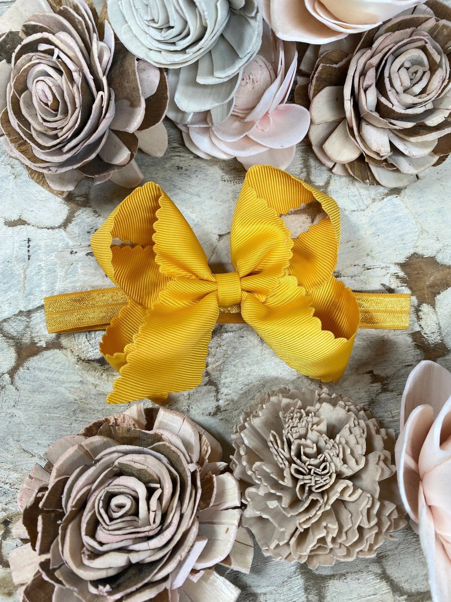 Classic Scalloped Bows - Alligator Clip - 4.5"