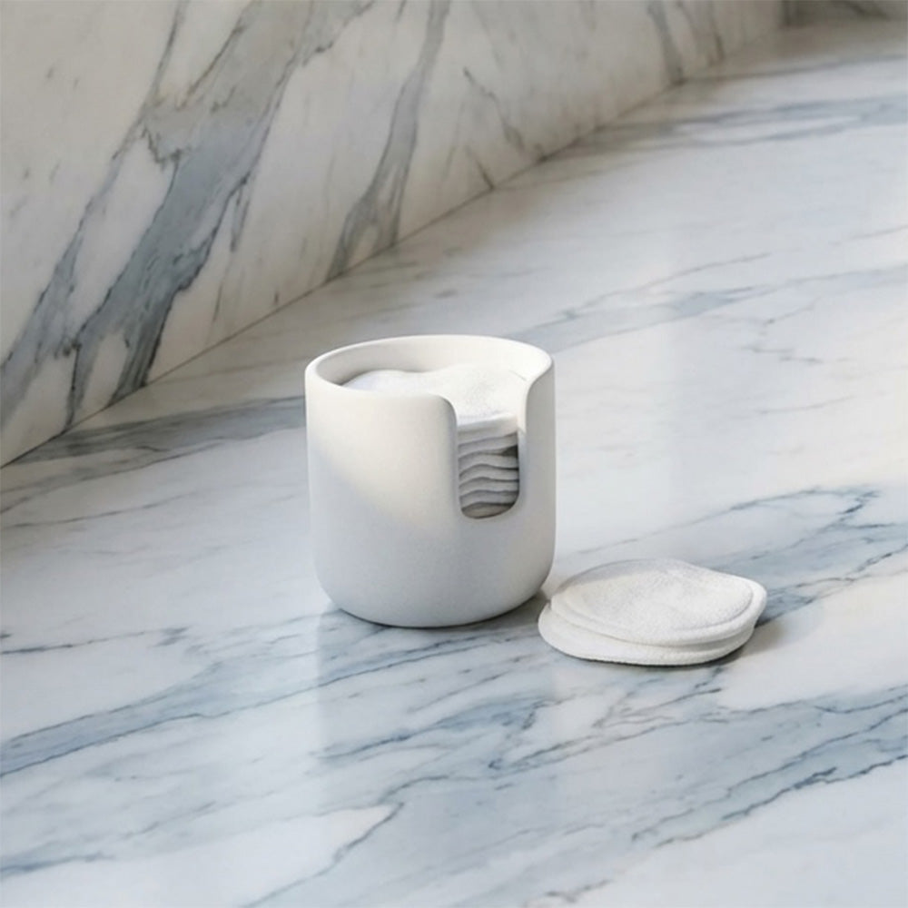 Stoneware Cleansing Rounds Holder
