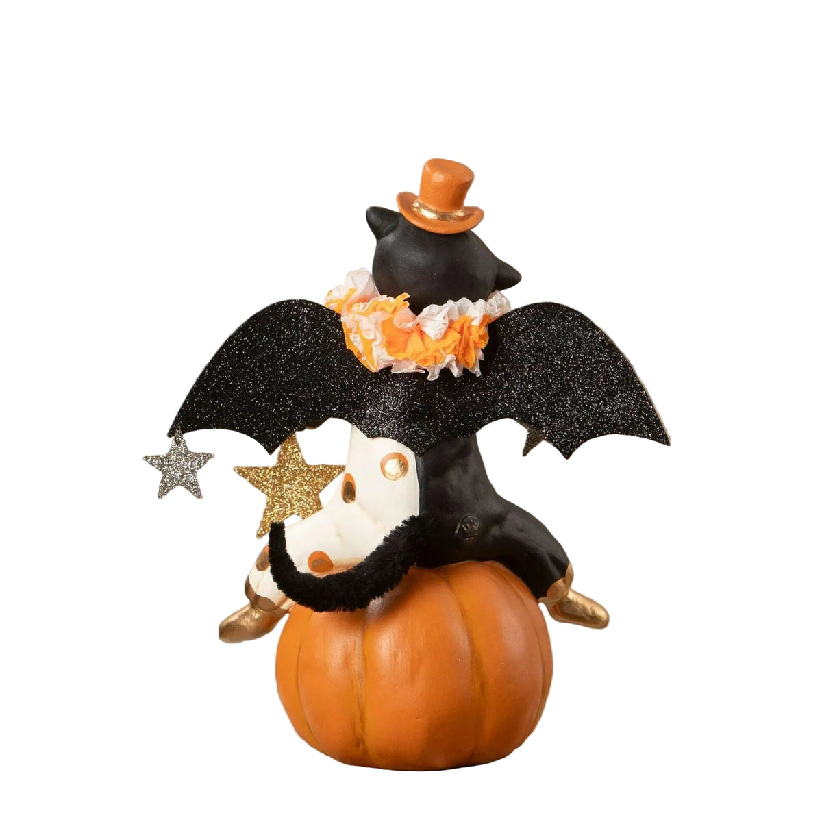 Clowning Cat on Jack | Halloween Decor | Bethany Lowe