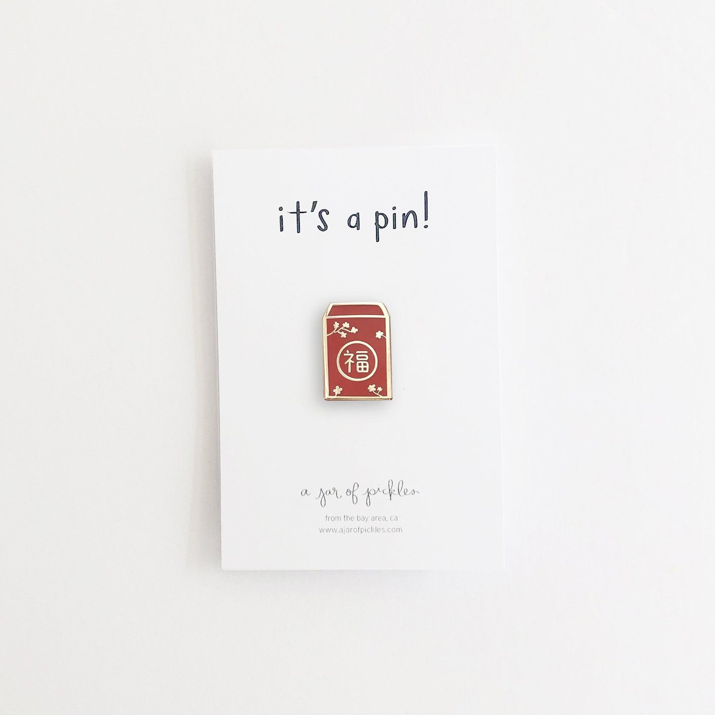 Lunar New Year Lucky Red Envelope Pin