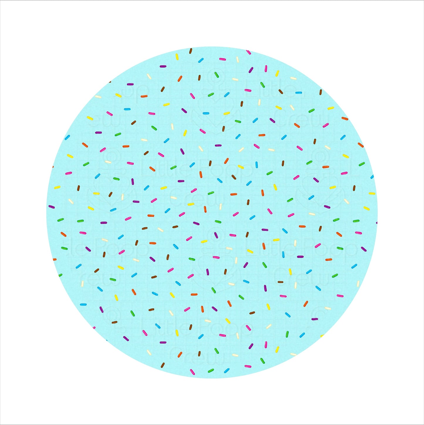 Cotton Candy Sprinkles | Bamboo Small Clip on Bow