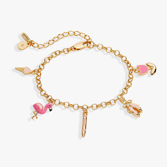 Crayola Tickle Me Pink Charm Bracelet