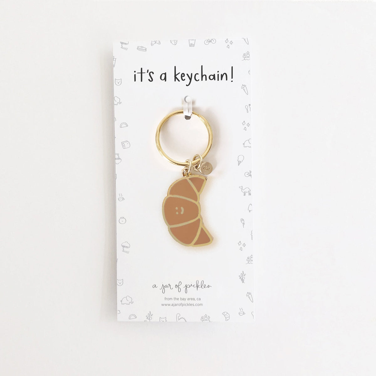 Croissant Keychain