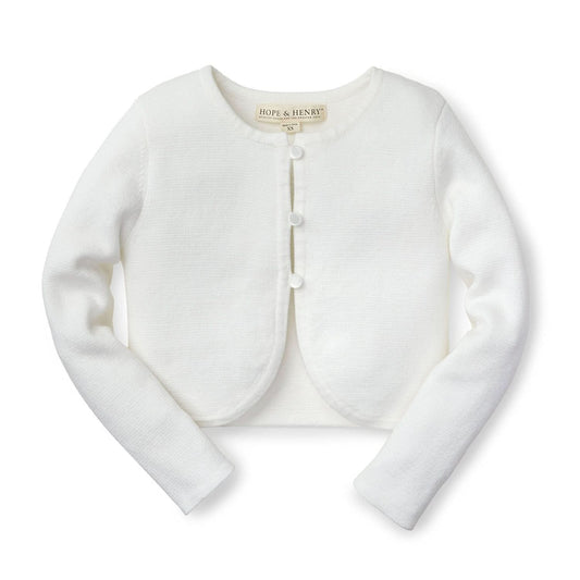 Cropped Curved Hem Cardigan - Baby