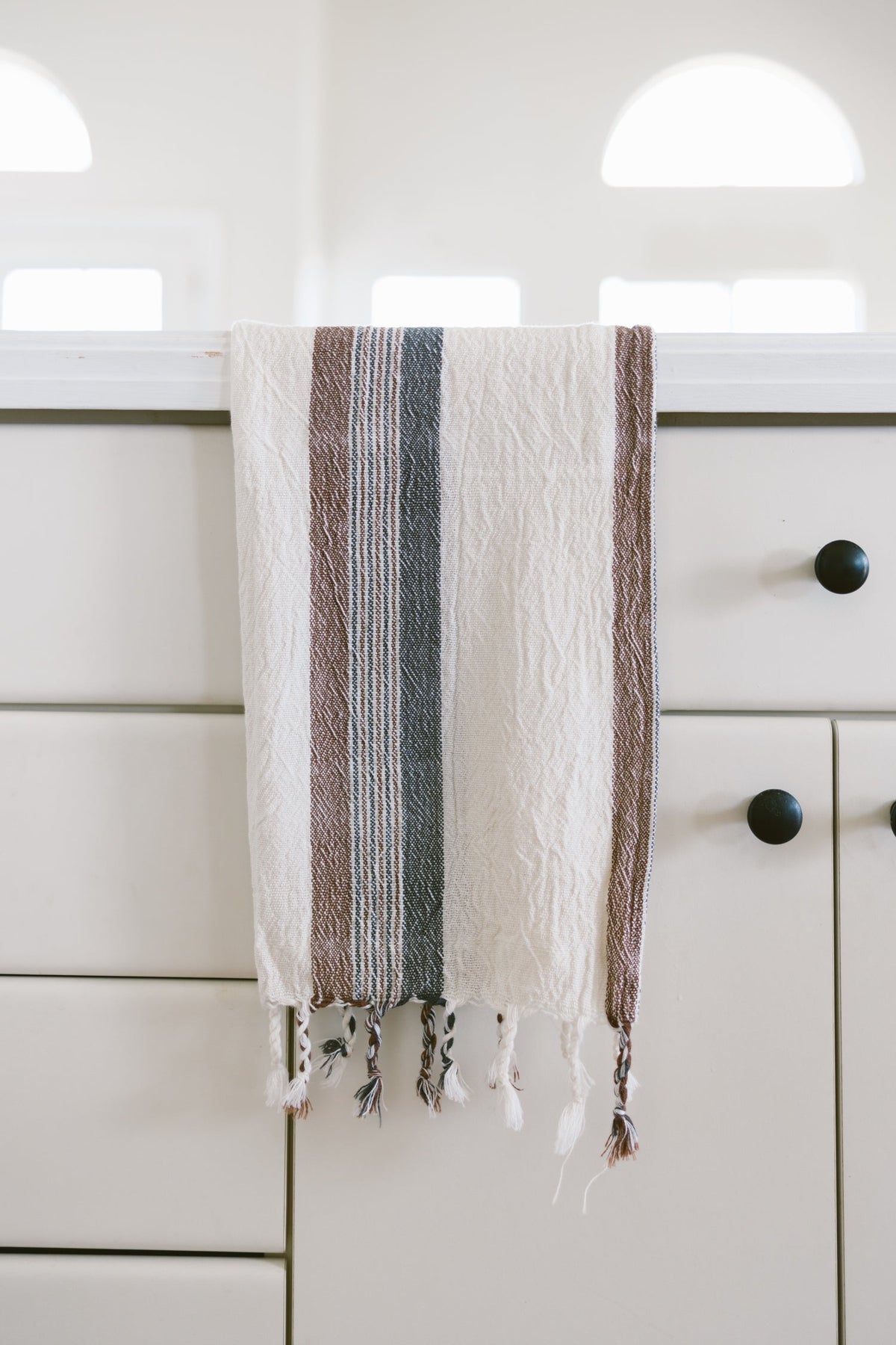Brown Cream Nomad Hand Towel