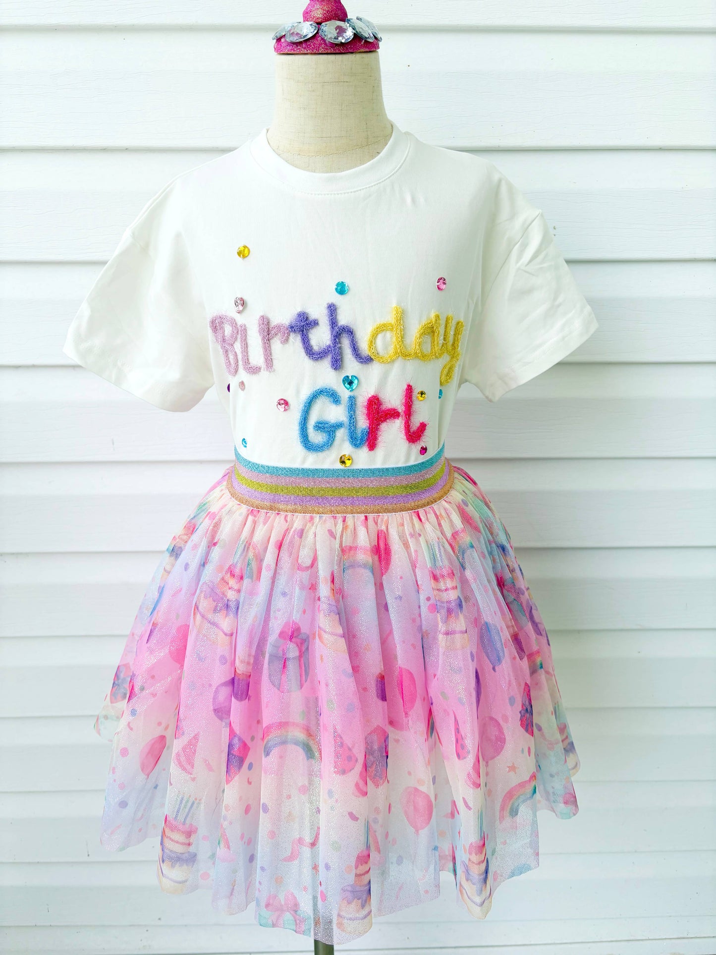 Birthday Girl Tinsel Top