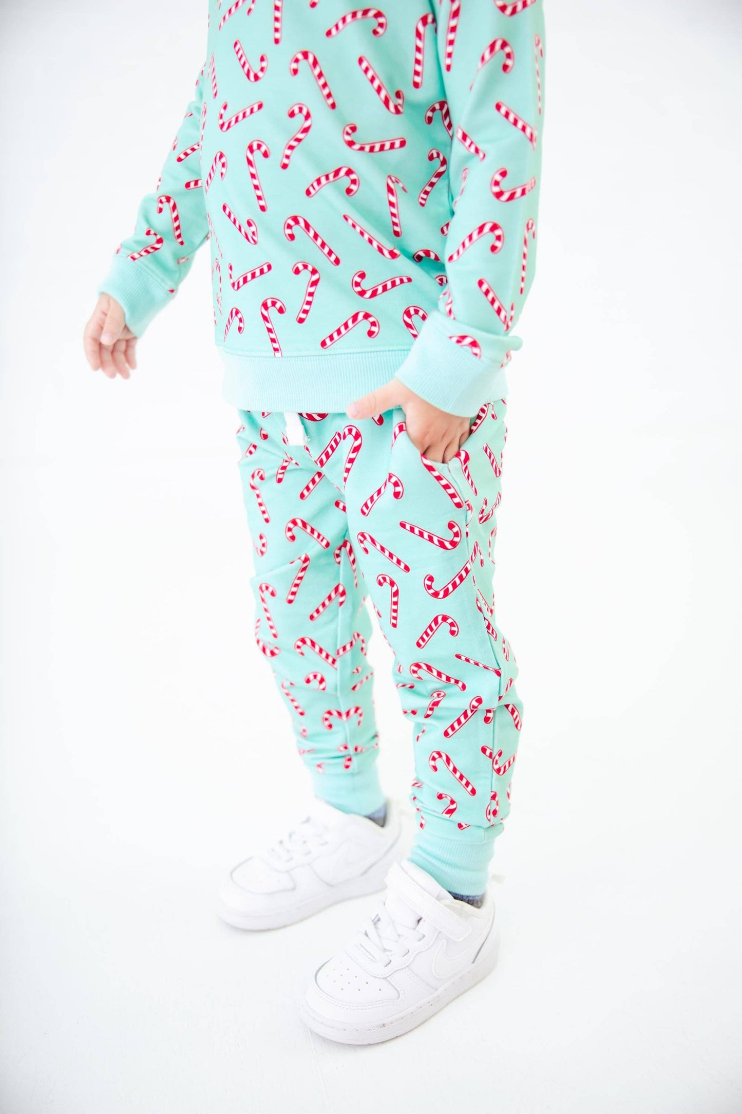 Candy Cane Lane Mint Jogger Set