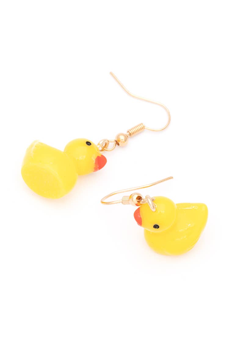 Iconic Rubber Duckling Drop Earrings Set