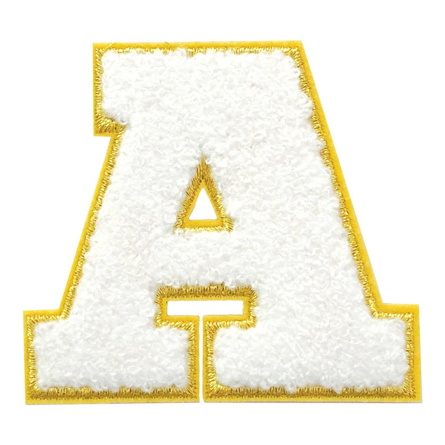 A White Varsity Letter Sticker Patch
