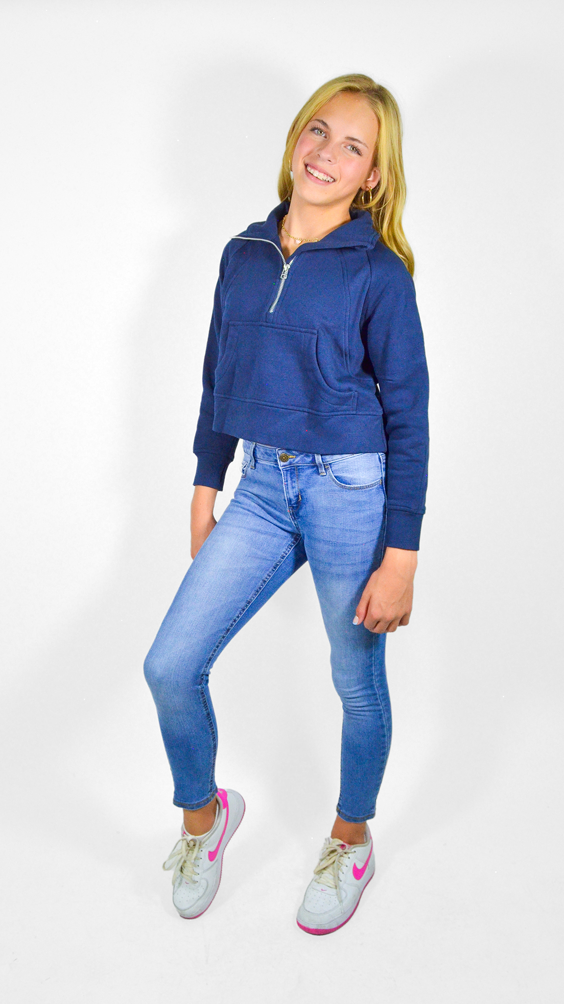 Dawn Youth Girls' Quarter-zip Pullover