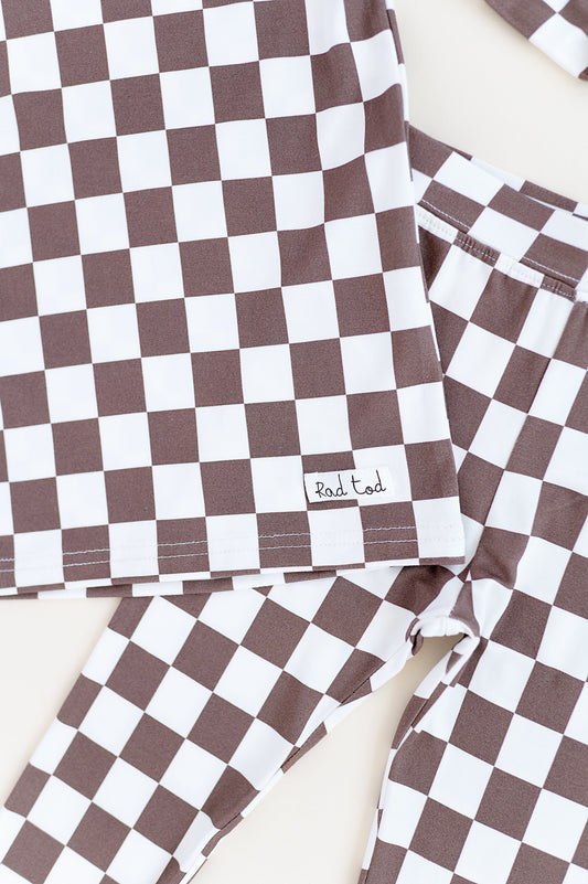 BAMBOO - BRONZE CHECKERED 2 PC