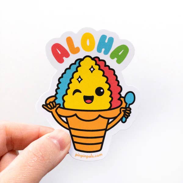 Shave Ice Aloha - Vinyl Sticker