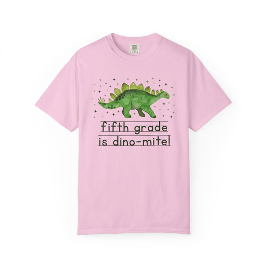 Dinosaur Fifth Grade Teacher Tee