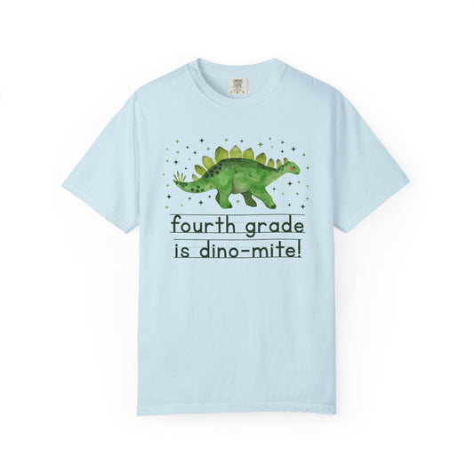 Dinosaur Fourth Grade Teacher Tee