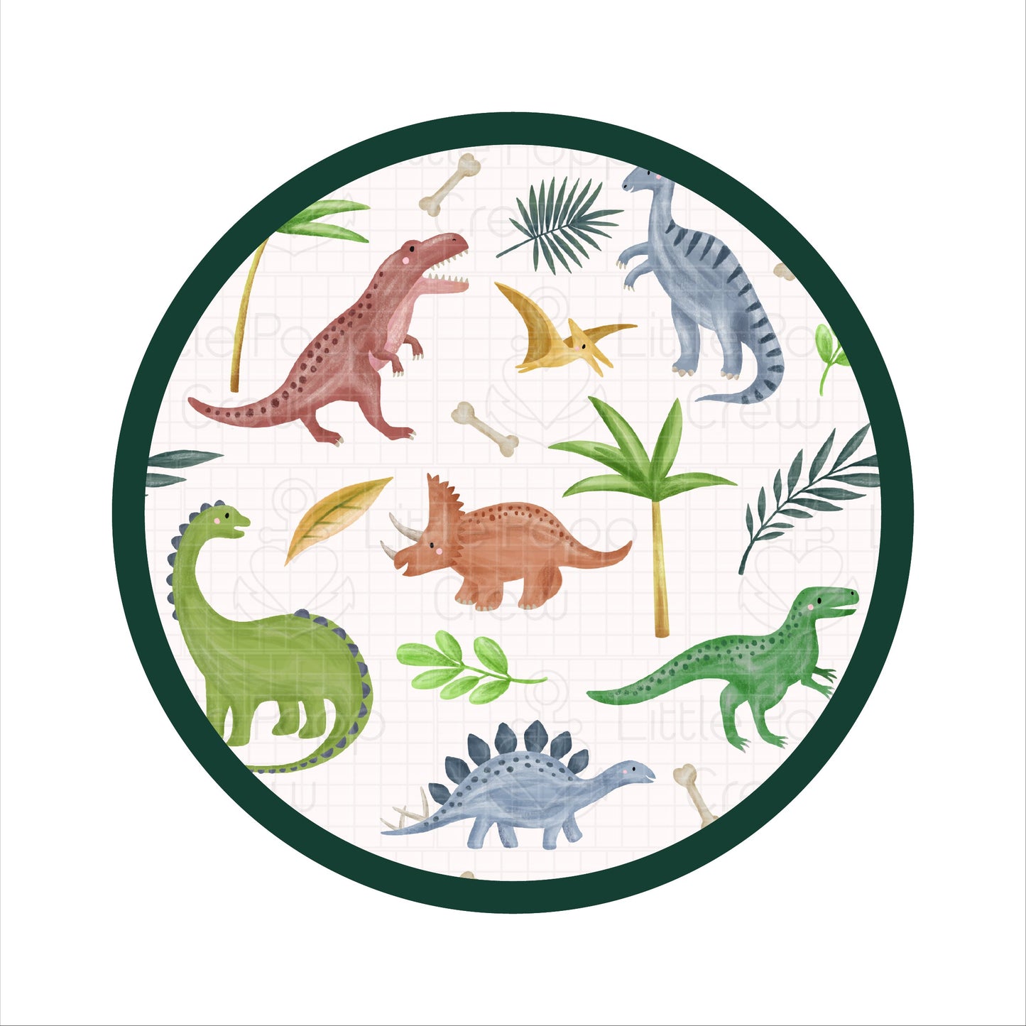 Dinosaur Land | Two-Piece Bamboo Short Sleeve Toddler & Kids Apparel Set