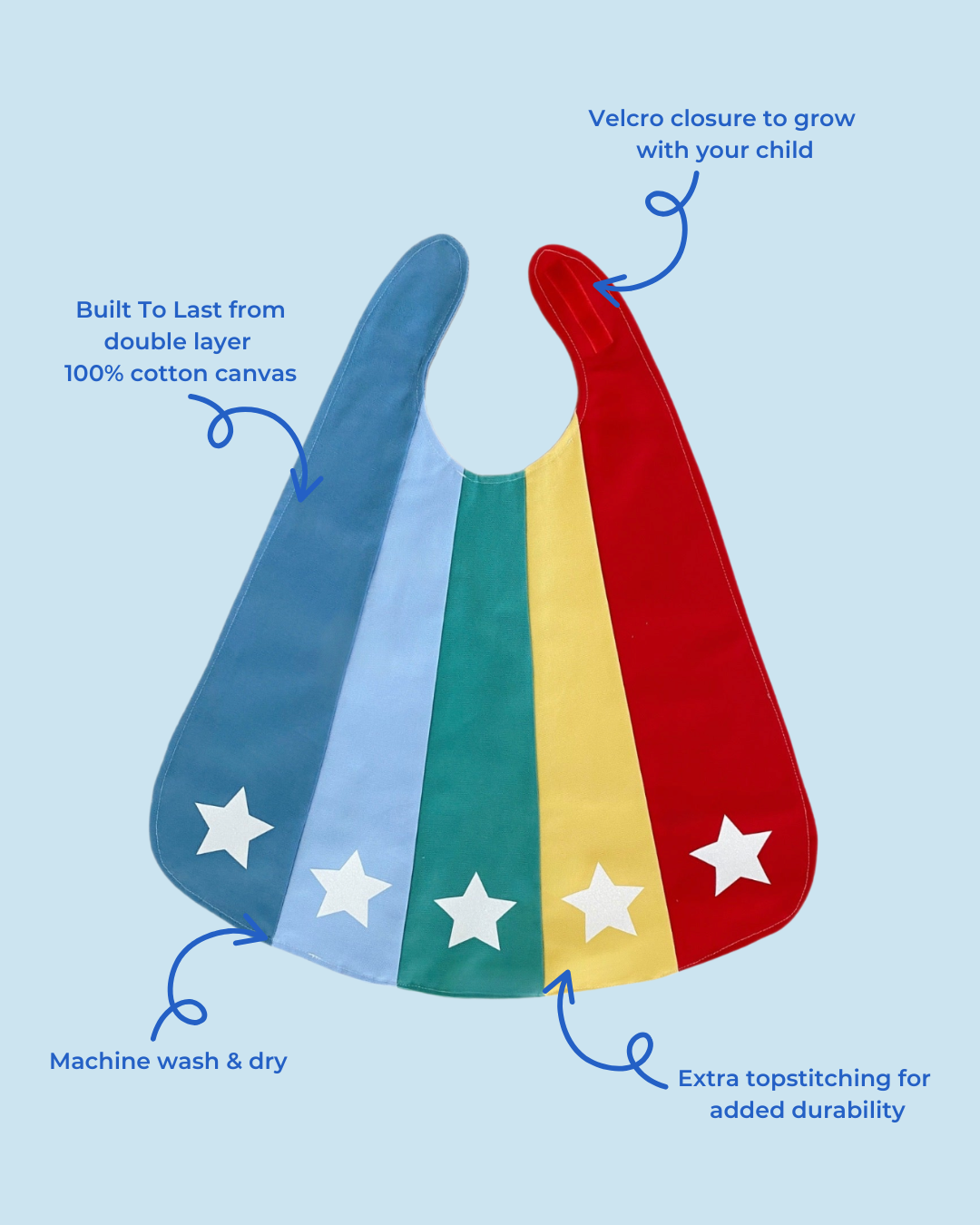 Rainbow Superhero Cape