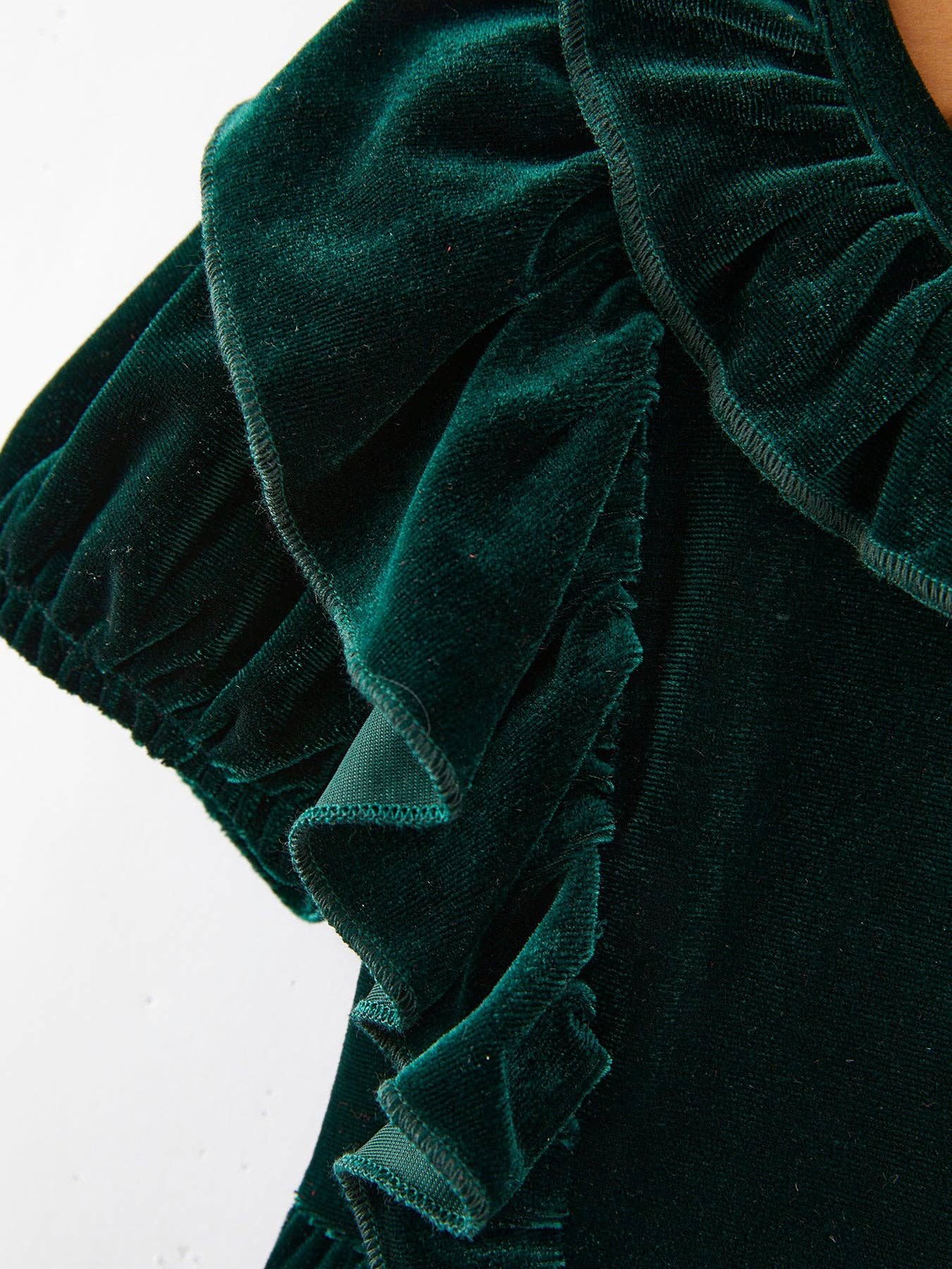Dark Green Velvet Dress