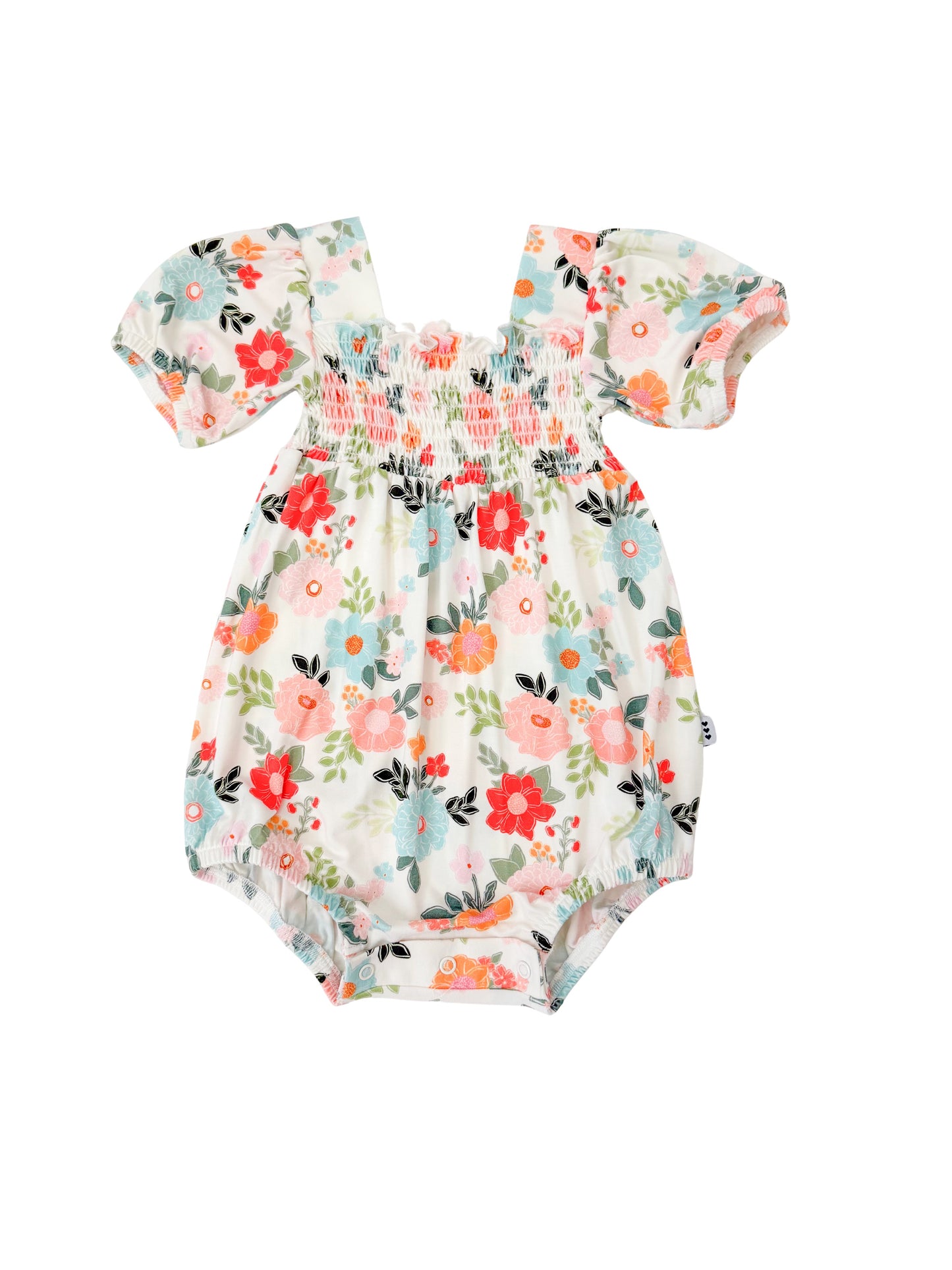 Cottage Blooms Smocked Bubble