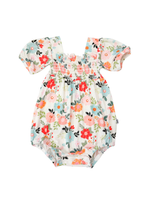 Cottage Blooms Smocked Bubble