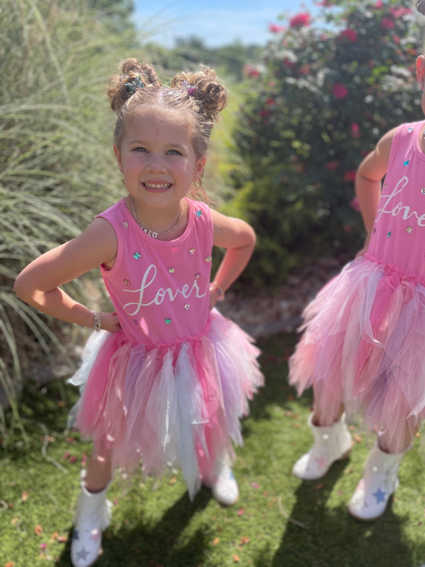 Lover Bejeweled Tulle Dress