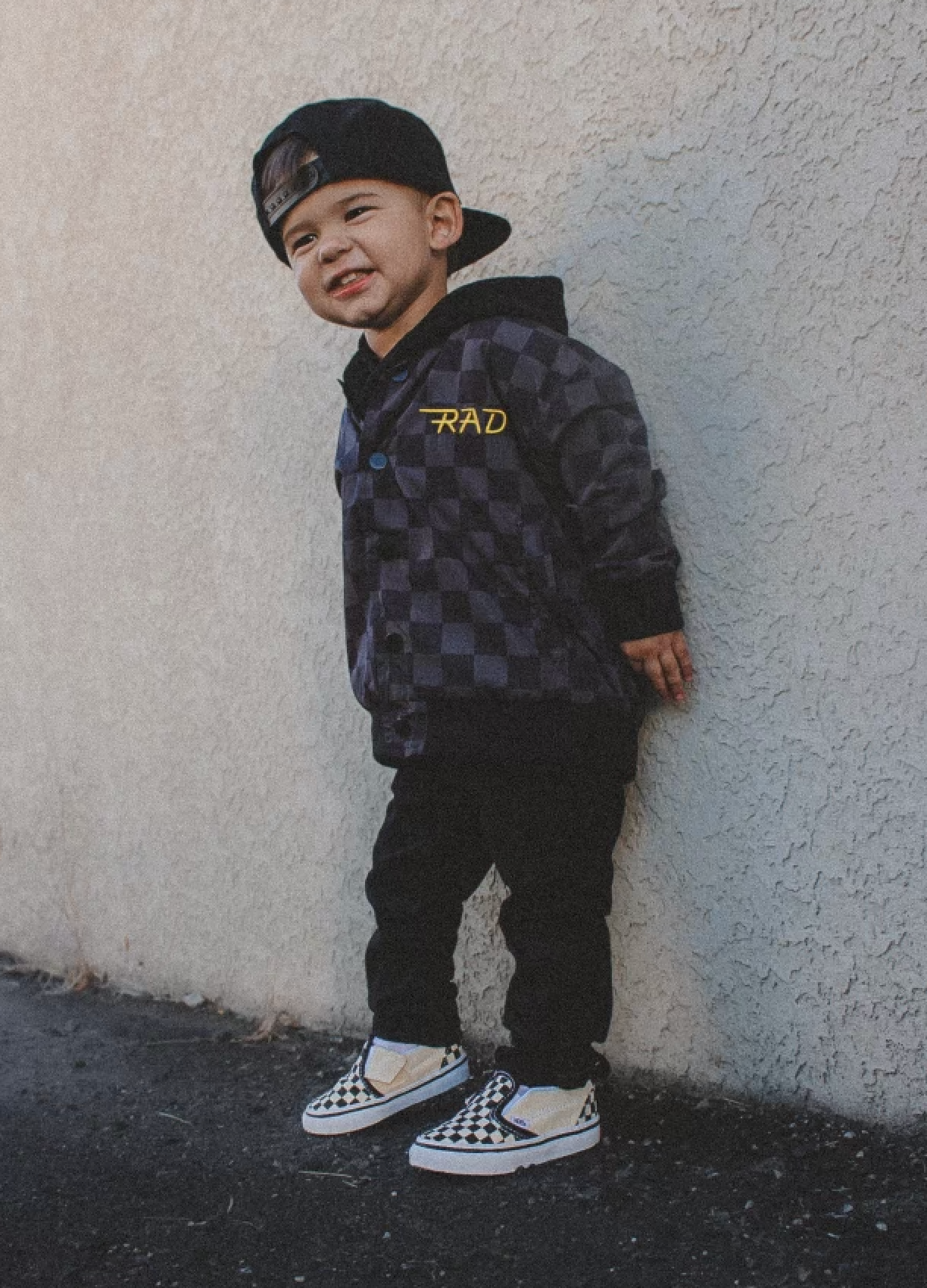 Kids Clothing Waterproof Letterman Jacket - Checkers