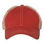 KC Silver Bling | Red Khaki dirty wash adult hat