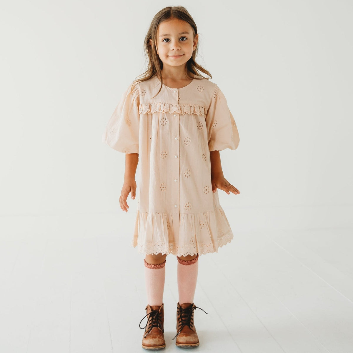 Embroidered Schiffli Dress