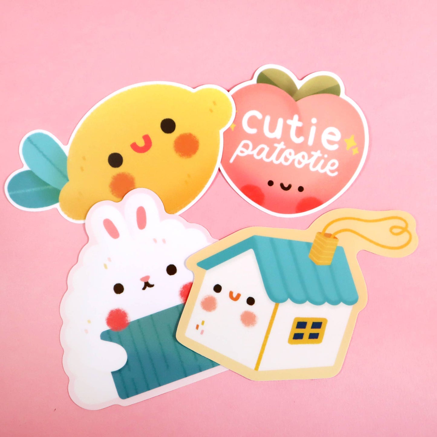 Cutie Patootie Peach Sticker
