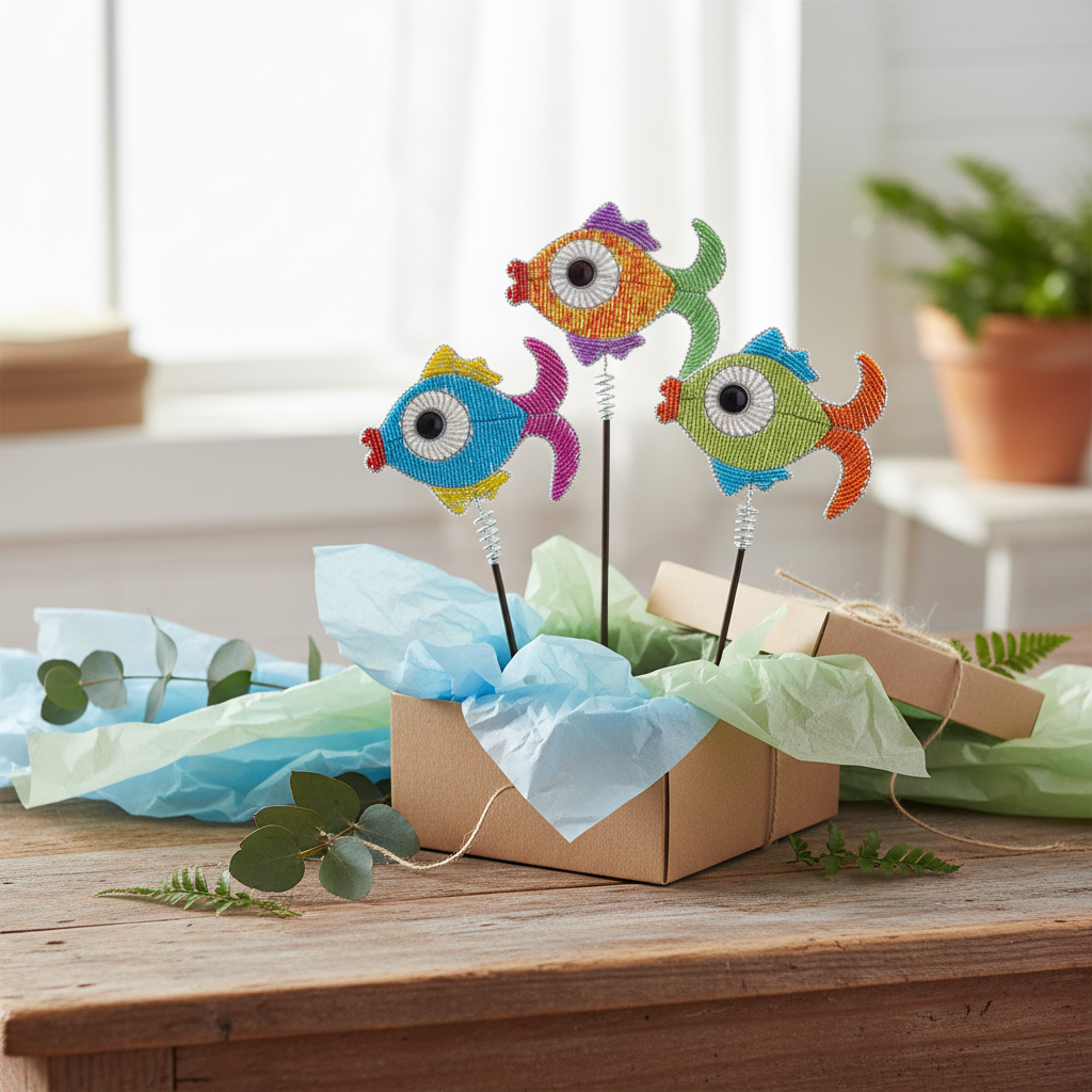Fish Garden Stake, Asst (Set of 3)