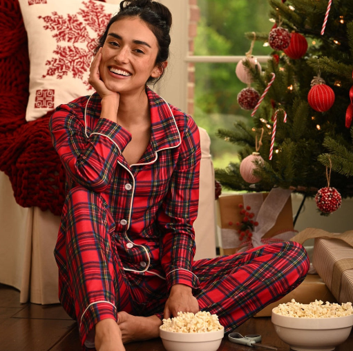 Tartan Button Down PJs