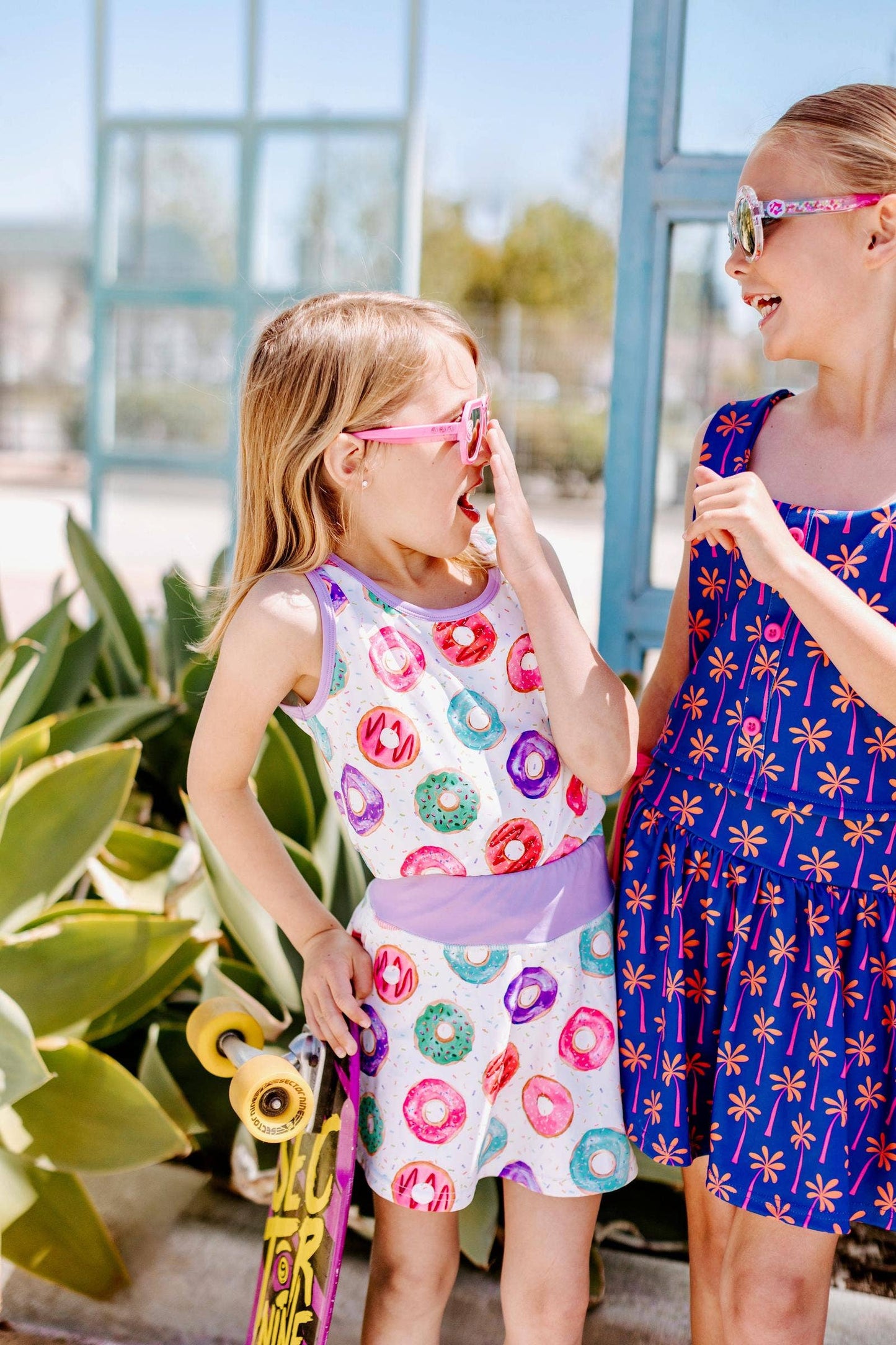 Donut Two-Piece Athletic Tank and Skort Set