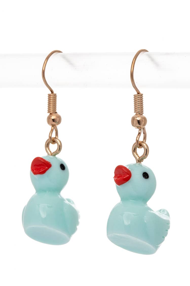 Iconic Rubber Duckling Drop Earrings Set