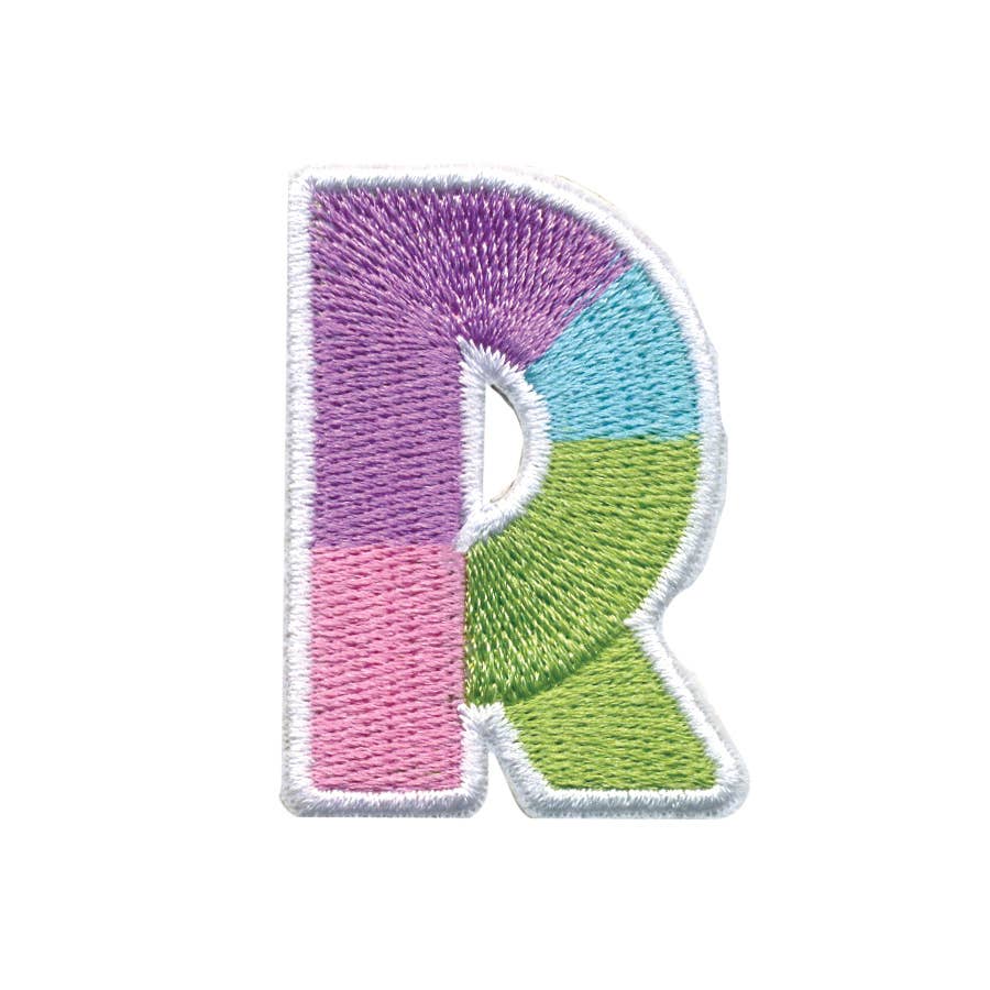R Colorblock Sticker Patch