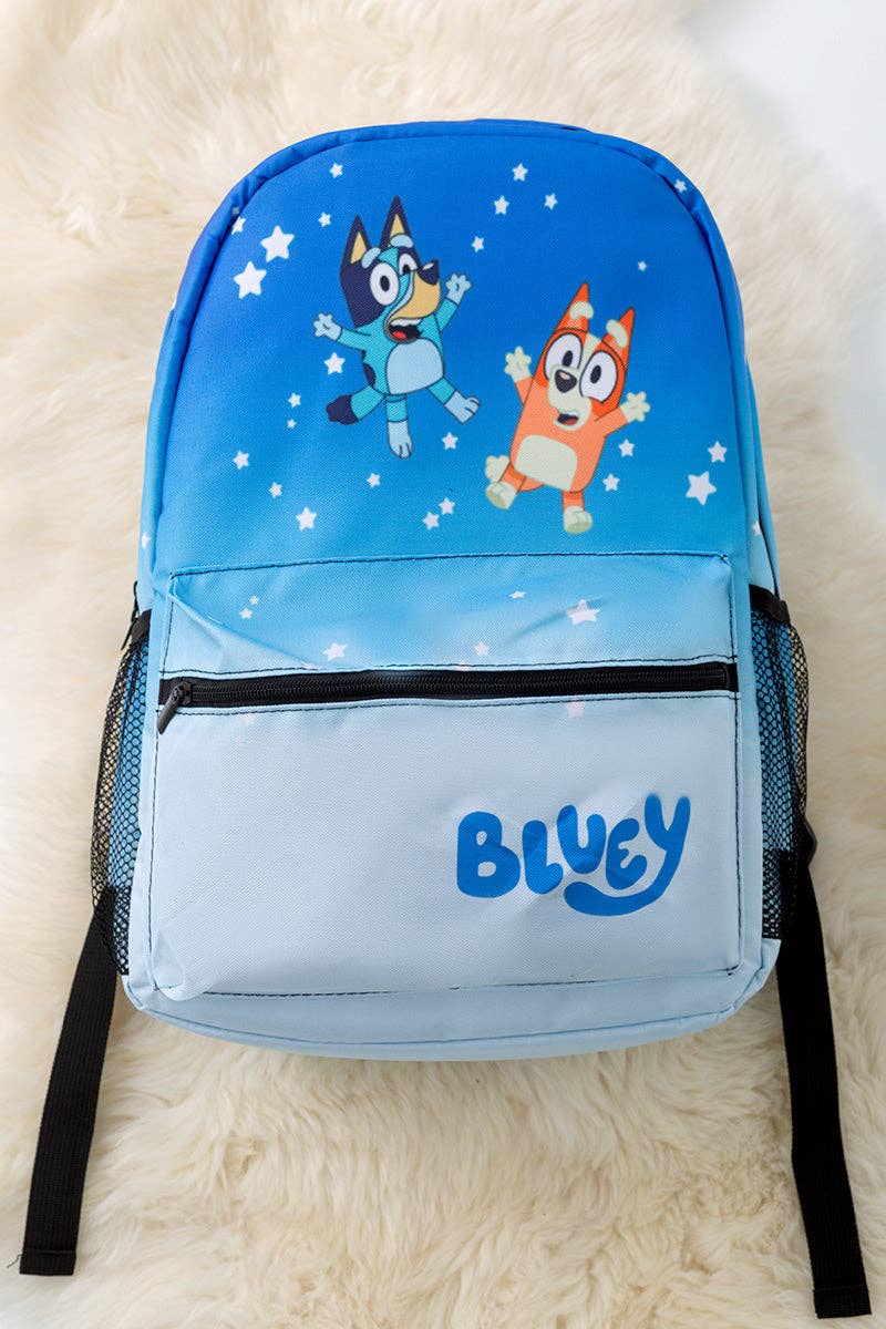 Blue Dog printed backpack