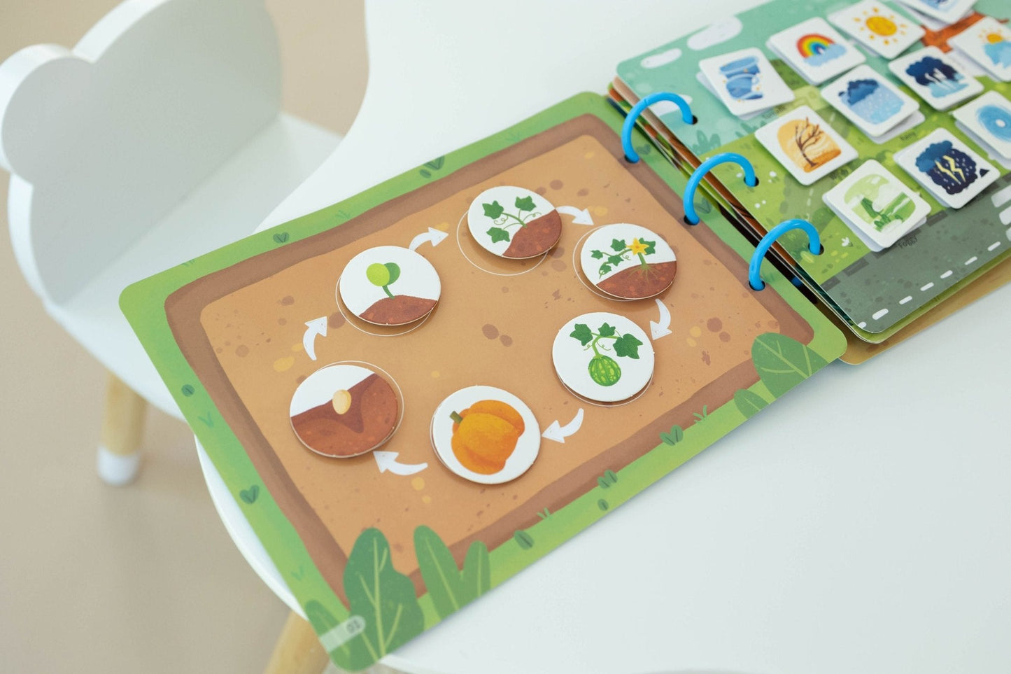 Farm Busy Book with Zipper Pouch