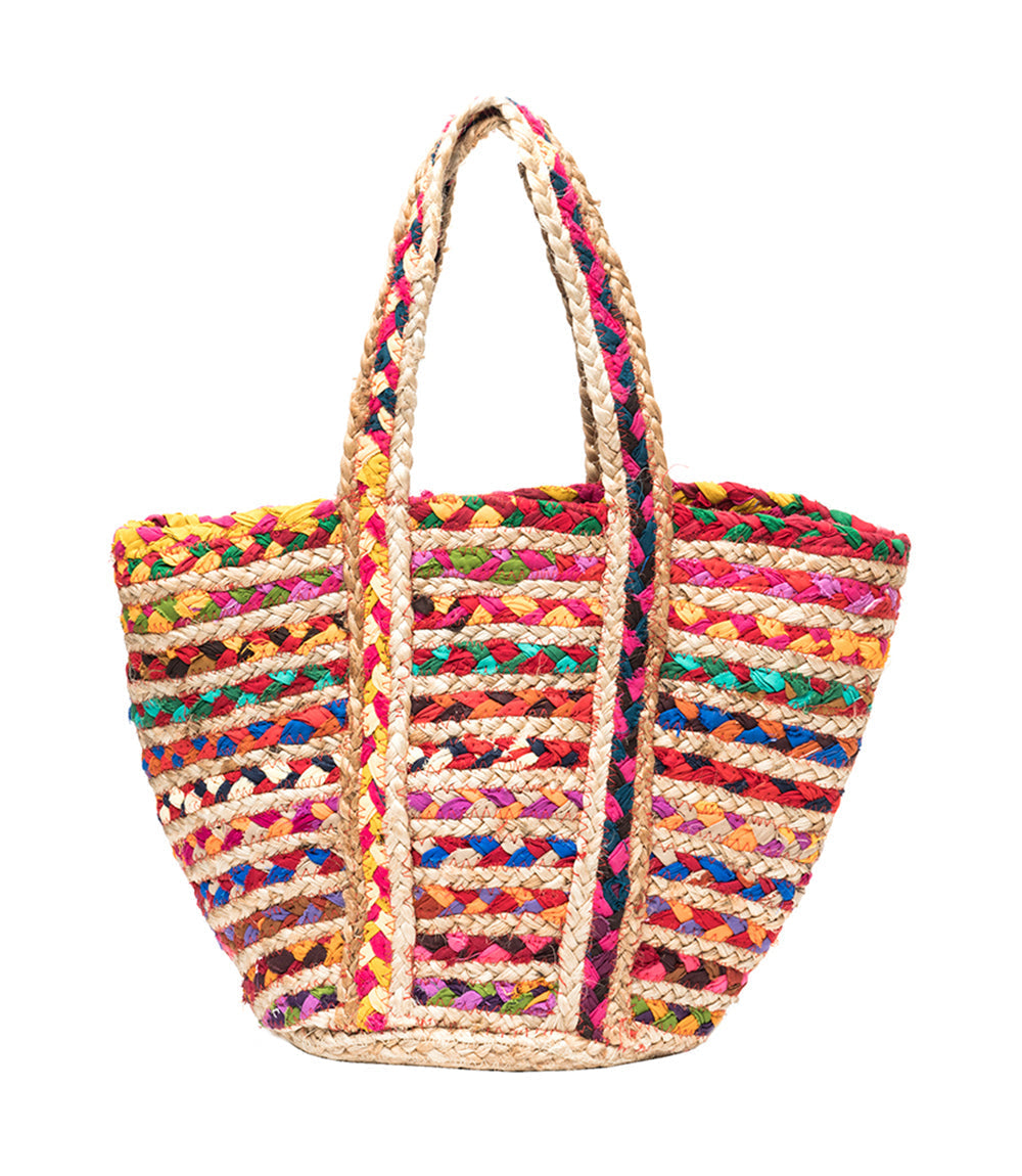 Chindi Multicolor Market Tote Bag