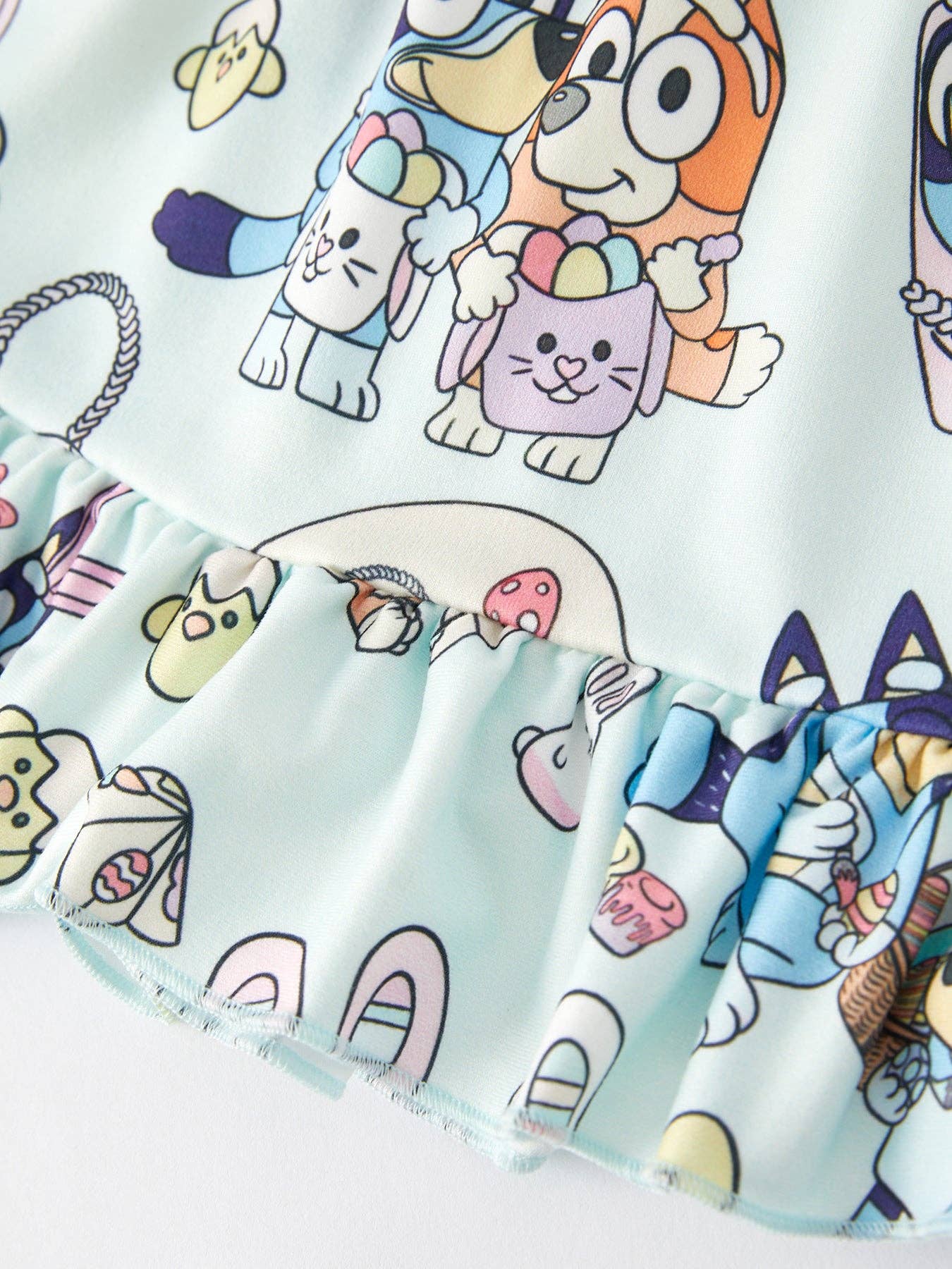 Bluey Easter Bunny Sleeves Dress