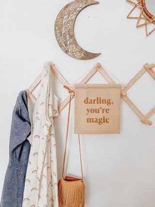 “Darling You’re Magic” Fabric Wall Hanging | Cotton Blend