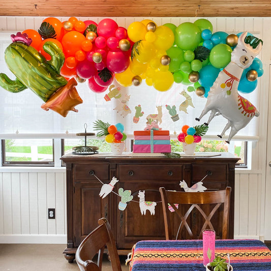 Neon Tropical Fiesta Balloon Garland Kit