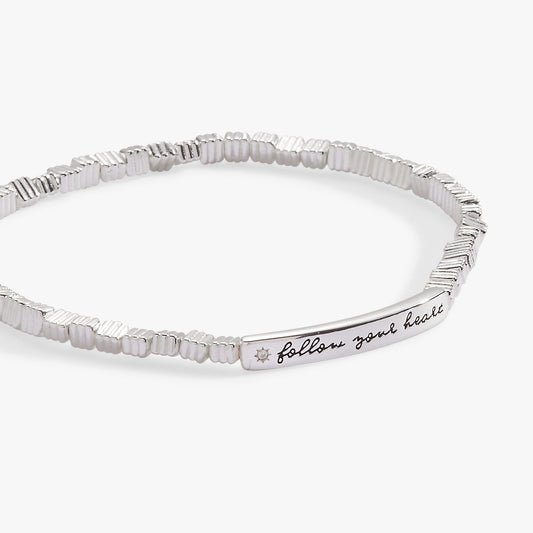 Follow Your Heart Stretch Bracelet