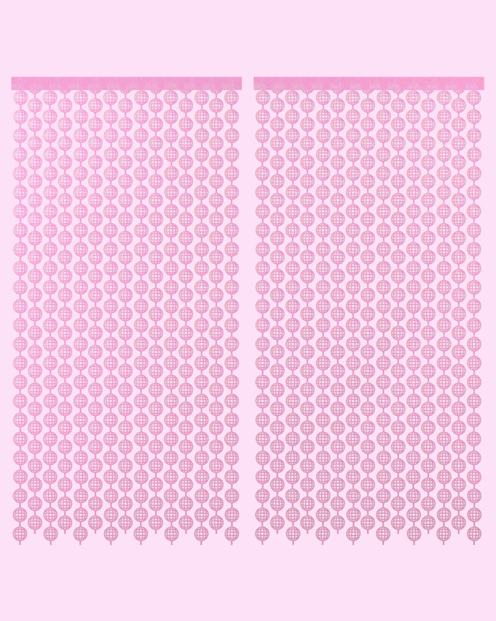Pink Disco Curtain - iridescent foil curtain