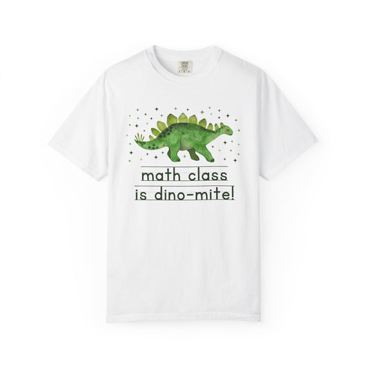 Dinosaur Math Teacher Tee