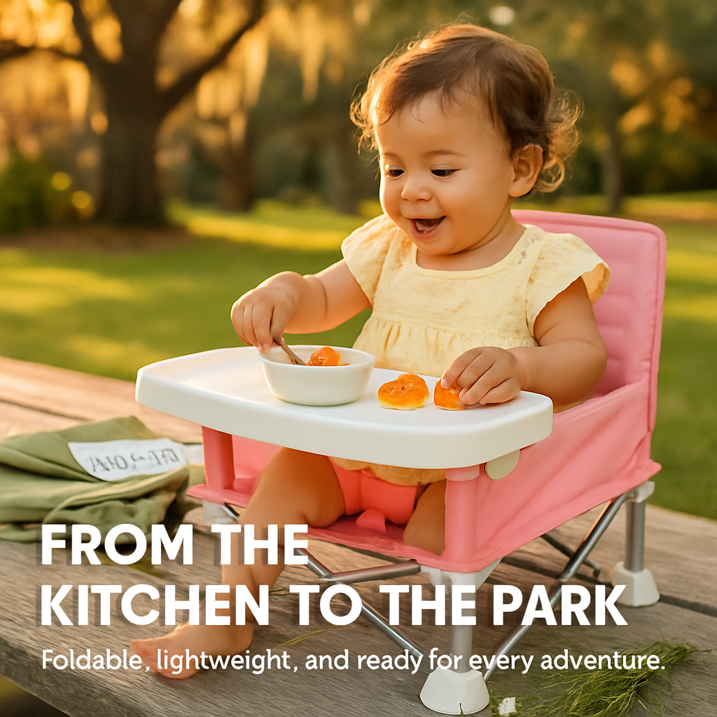 Travel Booster Seat with Detachable Tray for Baby