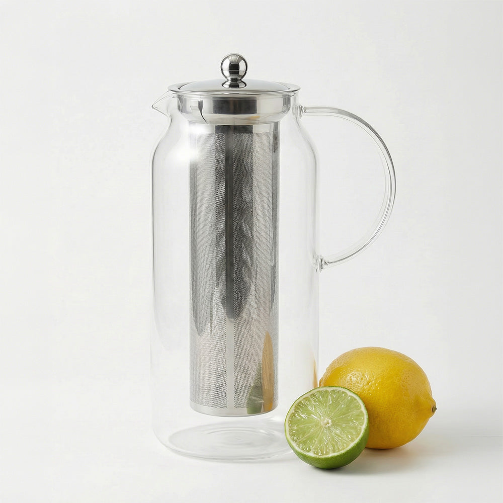Tea & Water Glass Pitcher with Infuser